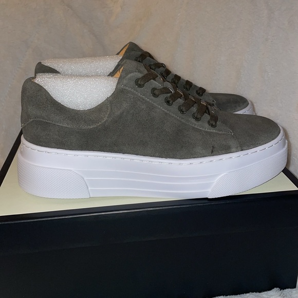 NWT J/SLIDES AMANDA Khaki Suede Sneaker - Picture 9 of 15